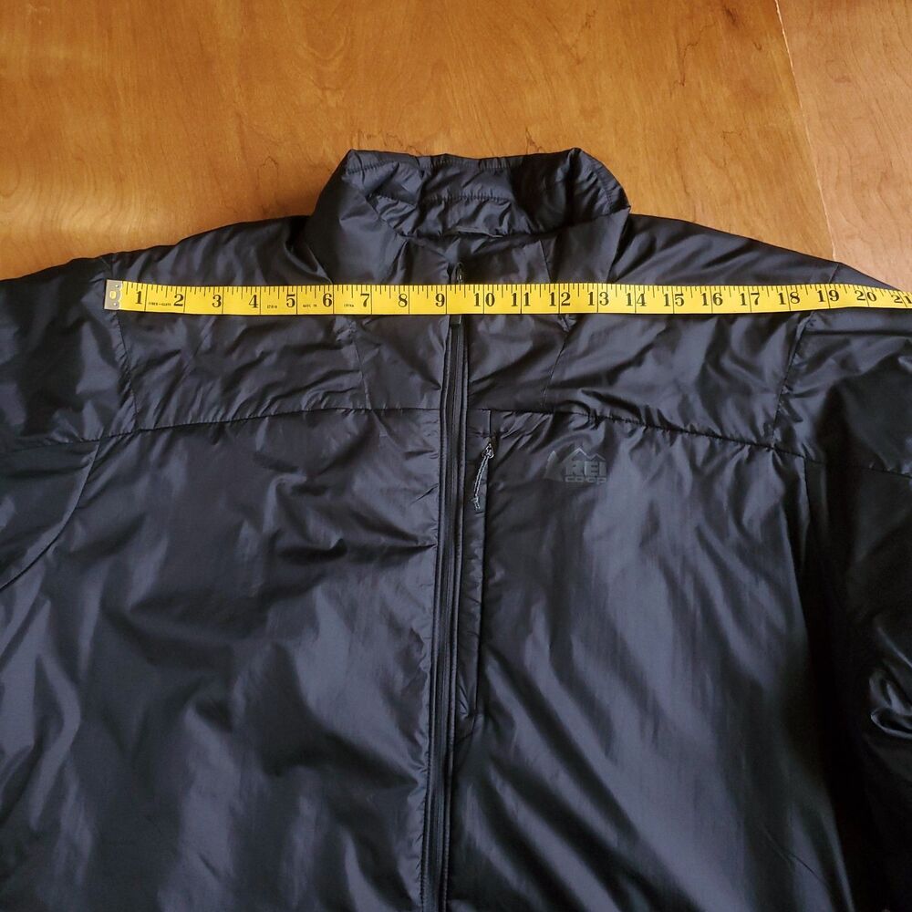 REI COOP Jacket Mens XXL Black Flash Insulated Primaloft Packable Puffer Coat - Picture 9 of 10